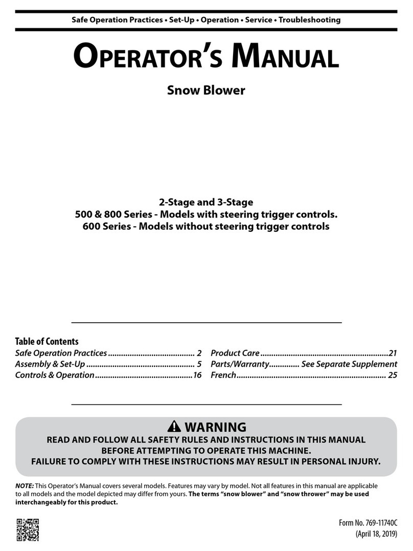 Cub Cadet 500 Series User manual