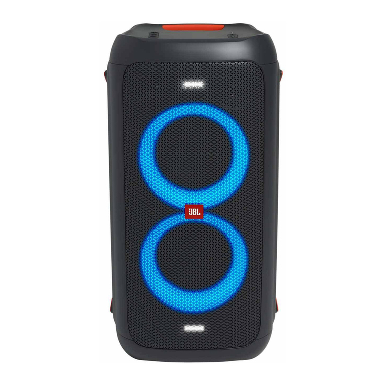 Harman JBL PARTYBOX 100 quick start guide