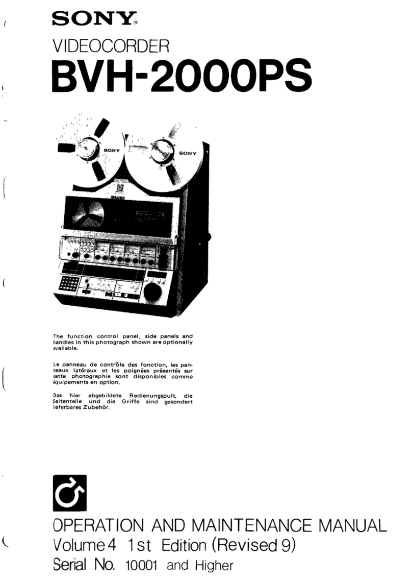 Sony BVH-2000PS User manual