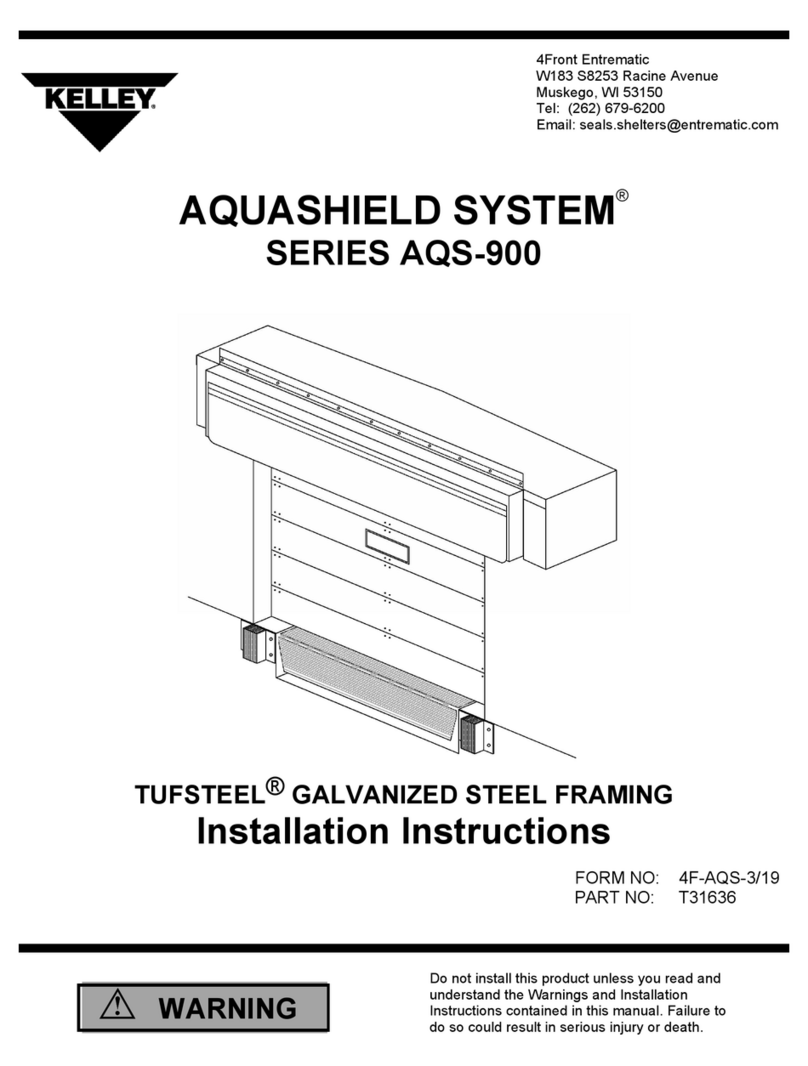 Kelley AQUASHIELD SYSTEM AQS-900 Series installation instructions