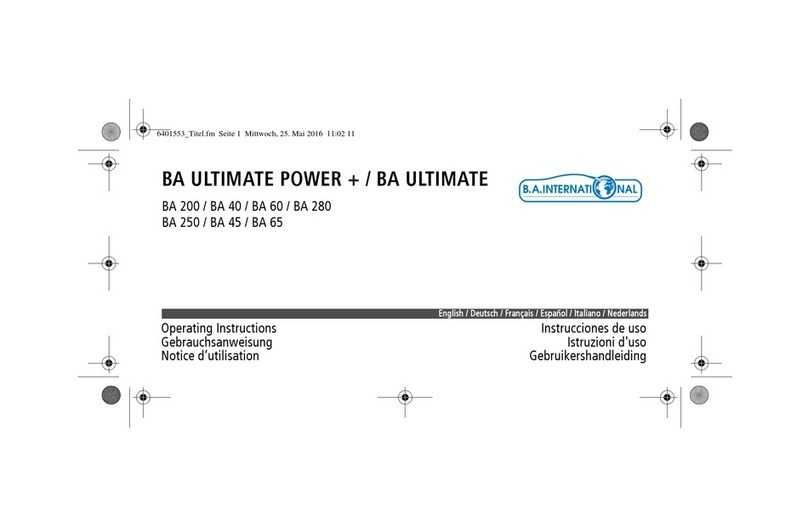 B.A. International BA ULTIMATE POWER+ Series User manual