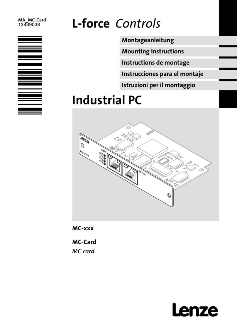 Lenze L-force MC Series Mounting instructions