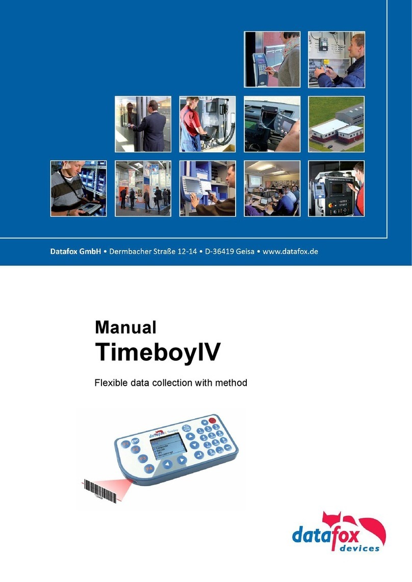 Datafox TimeboyIV manual