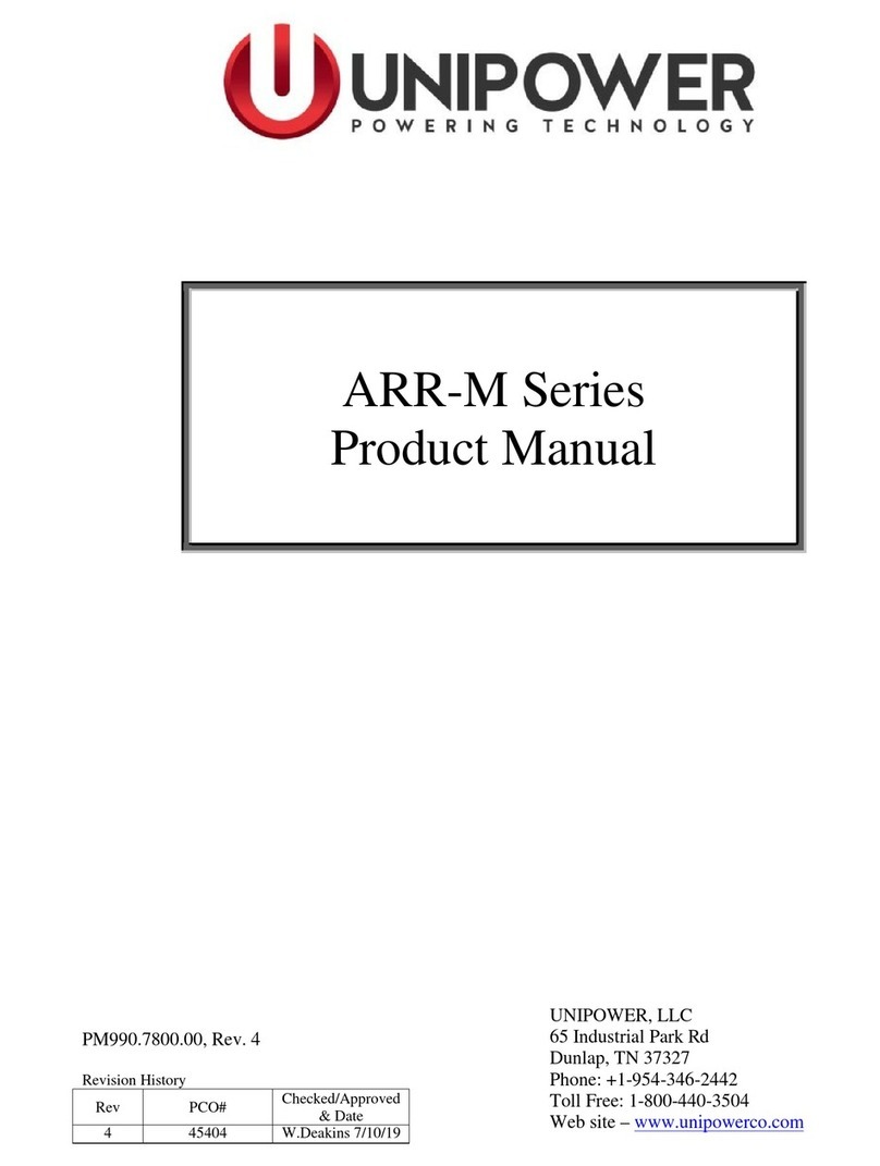 Unipower ARR-M Series product manual