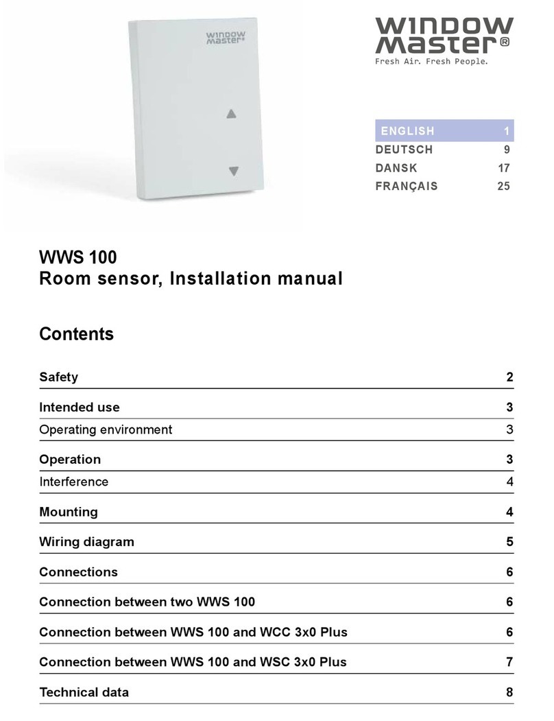 WindowMaster WWS 100 installation manual WindowMaster WWS 100 installation manual