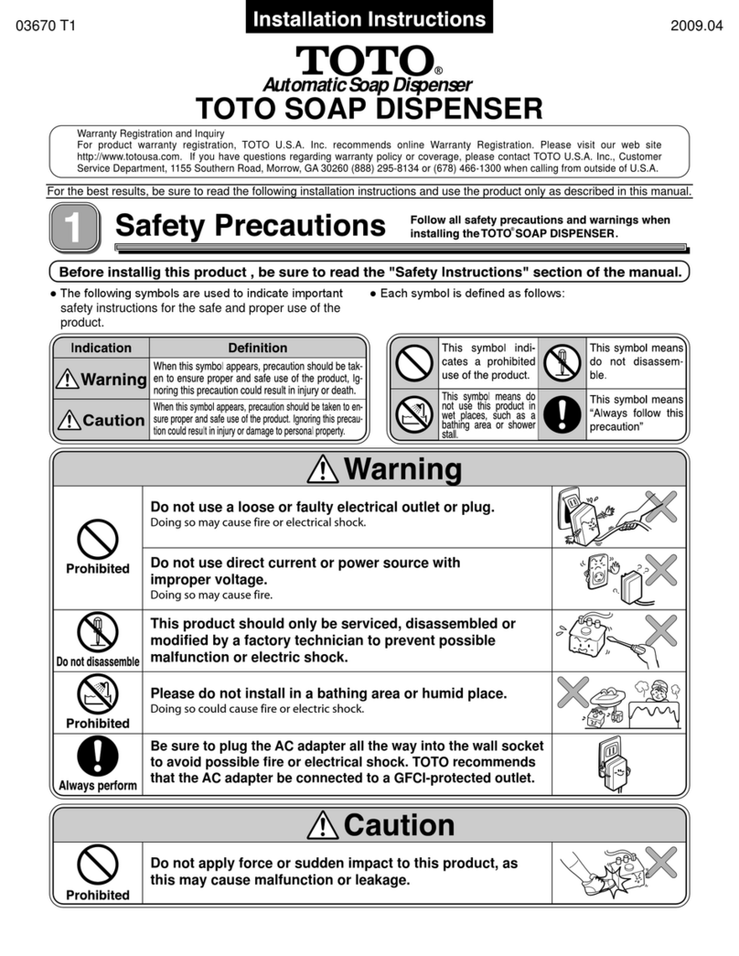 Toto TES4ADC-12 User manual