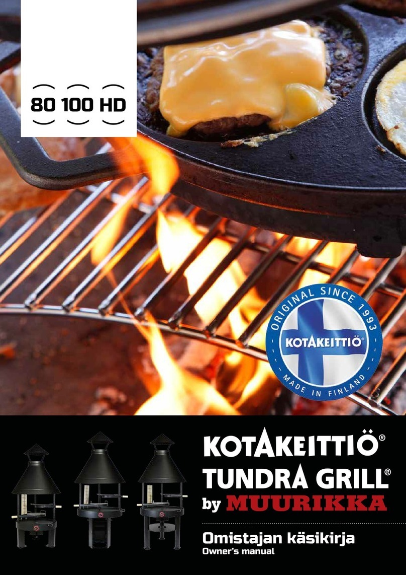 MUURIKKA KOTAKEITTIO TUNDRA GRILL 80 owner's manual