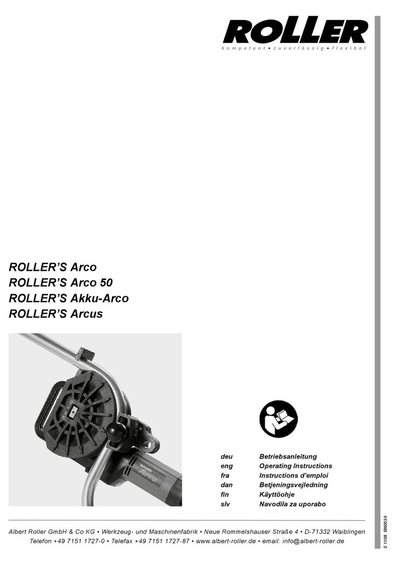 Roller Arco operating instructions