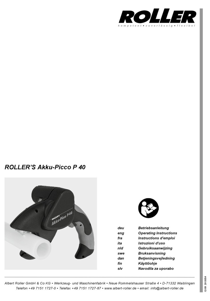Roller Akku-Picco P 40 operating instructions