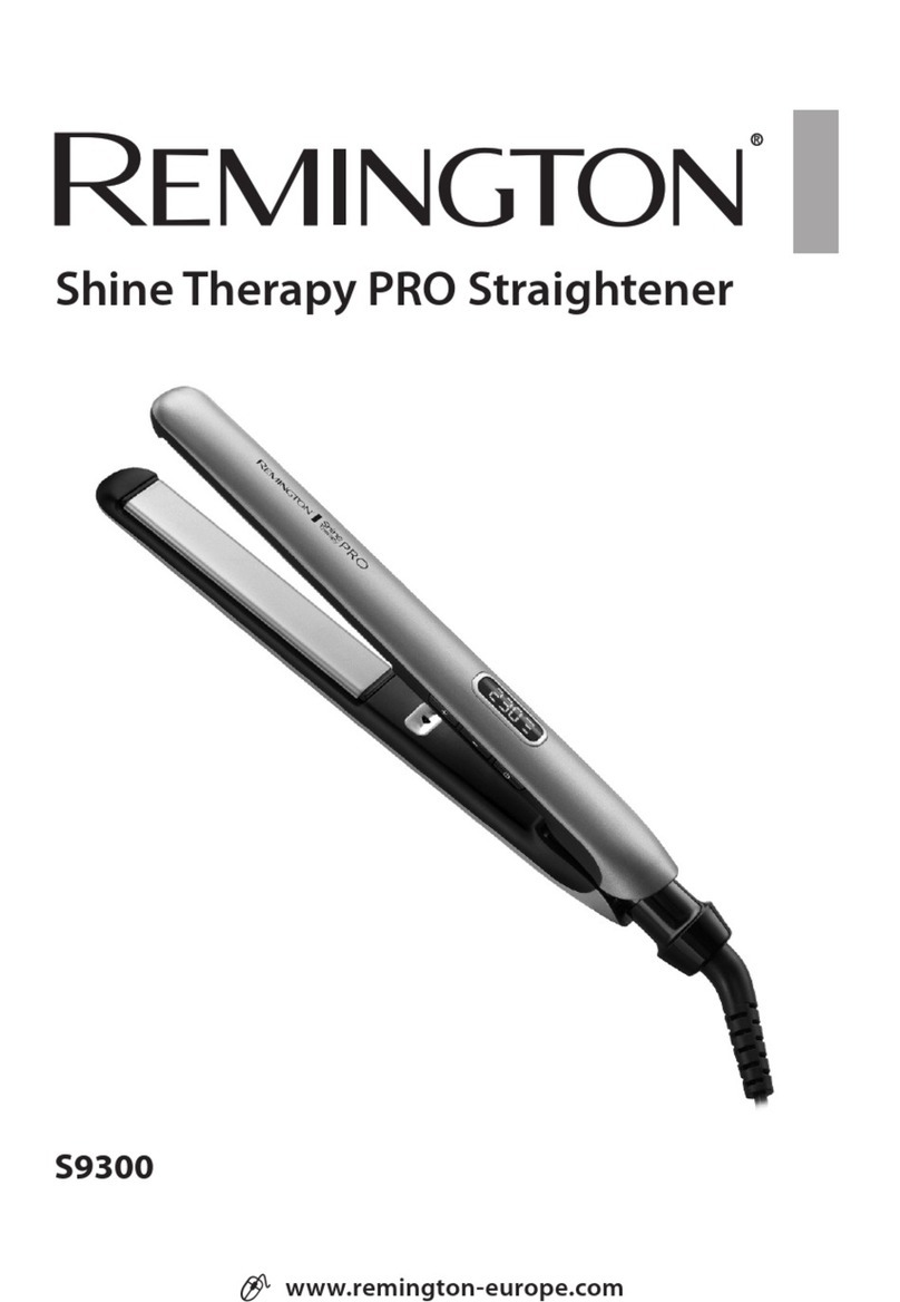 Remington Shine Therapy PRO S9300 User manual