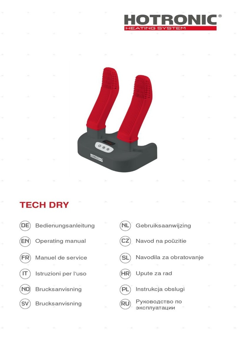 Hotronic TECH DRY operating manual