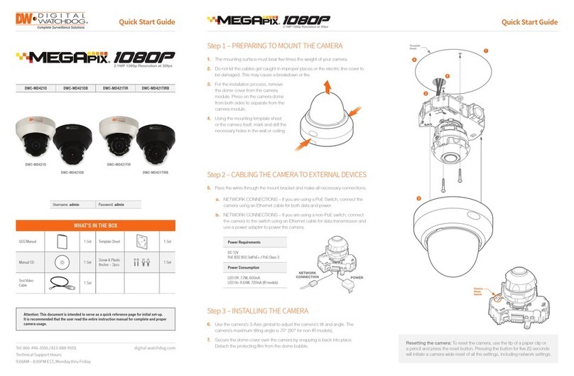 Digital Watchdog MEGApix DWC-MD421D User manual