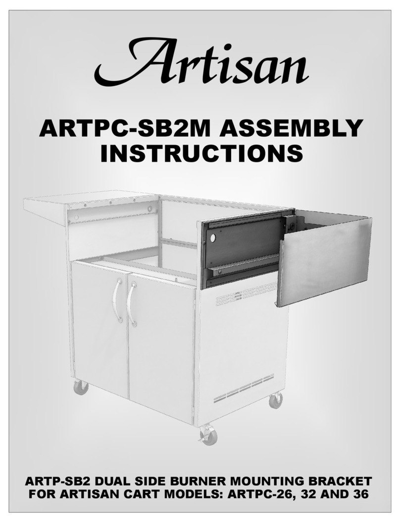 artisan ARTPC-SB2M Assembly instructions