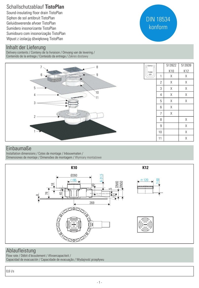 Dallmer TistoPlan K12 User manual