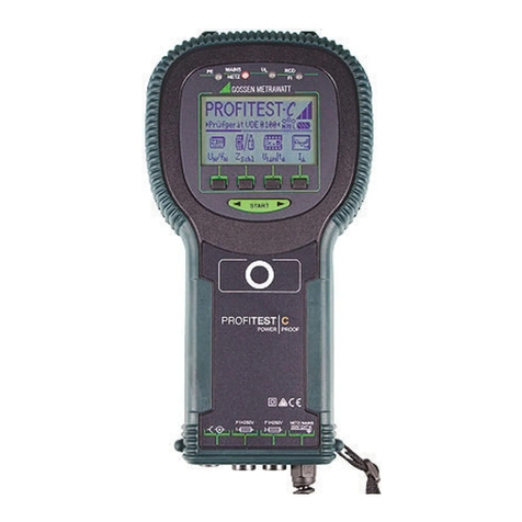 Gossen MetraWatt PROFiTEST C Operating instructions
