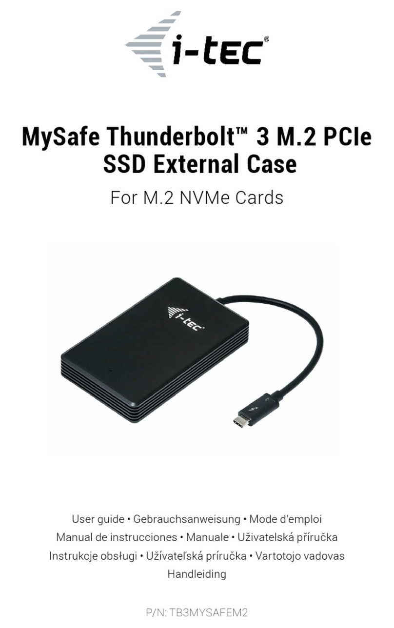I-Tech MySafe TB3MYSAFEM2 user guide