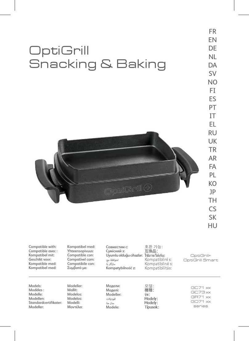 TEFAL OptiGrill GC71 Series User manual