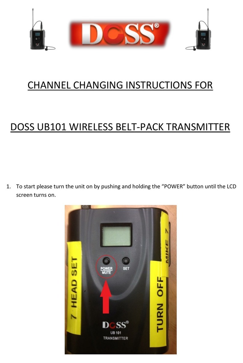 Doss UB101 instructions