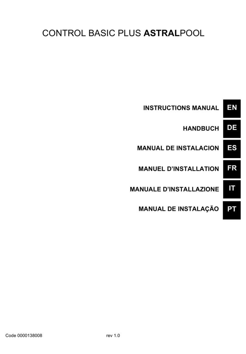 Astral Pool CONTROL BASIC PLUS installation manual