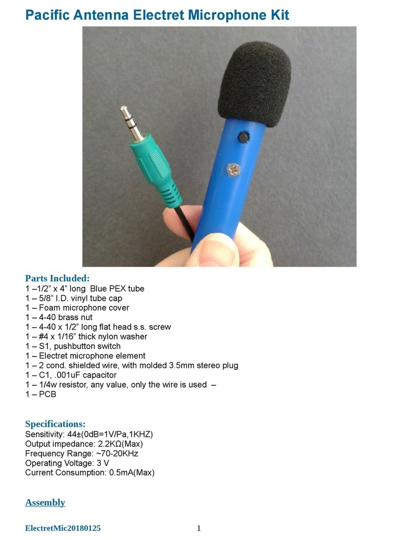 Pacific Antenna Electret Series manual