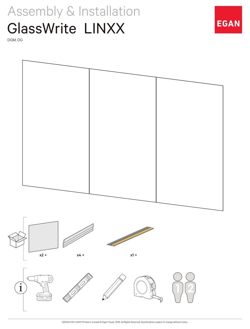 EGAN GlassWrite LINXX Assembly & installation