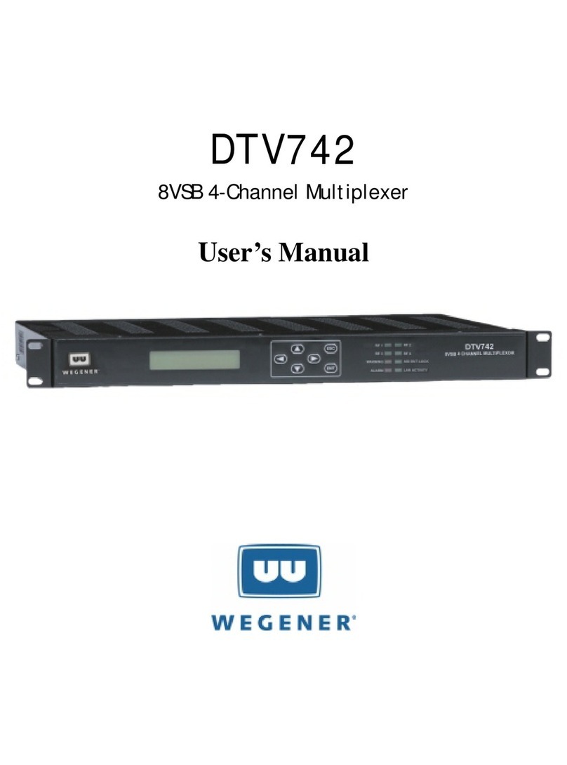 Wegener DTV742 user manual