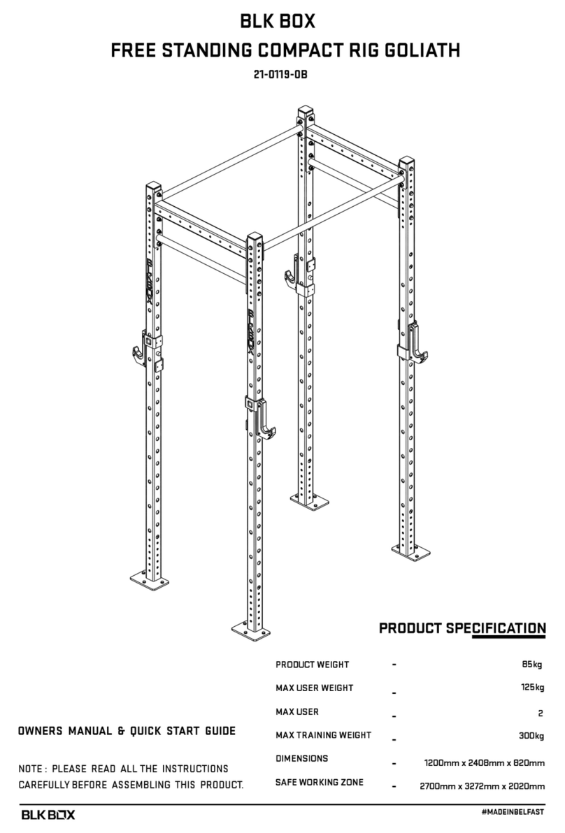 BLK BOX FREE STANDING COMPACT RIG GOLIATH User manual BLK BOX FREE STANDING COMPACT RIG GOLIATH User manual