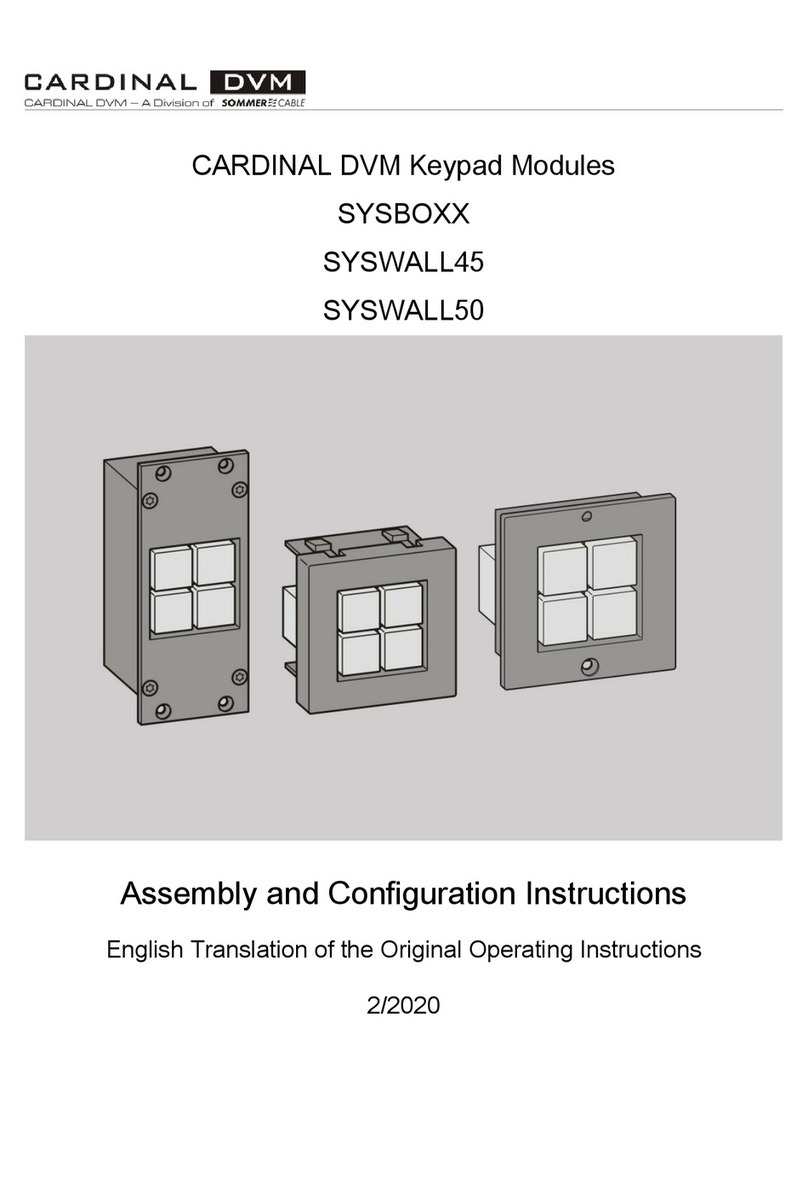 CARDINAL DVM SYSWALL45 Series Assembly and Configuration Instructions