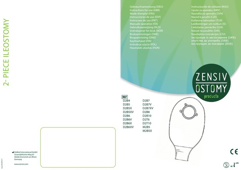OxMed International Zensiv Ostomy D2B4 Instructions for use