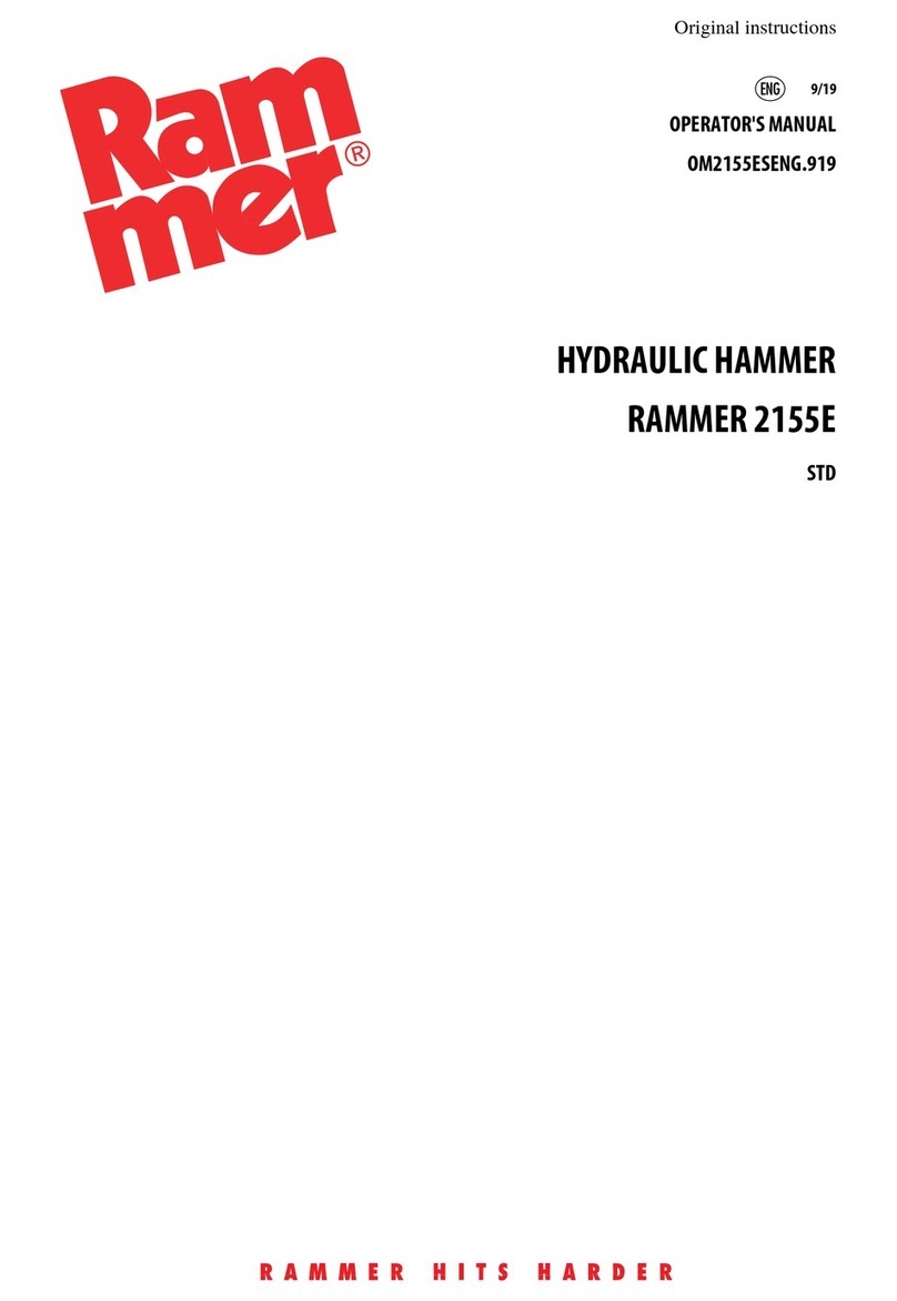 RAMMER 2155E Operator's manual