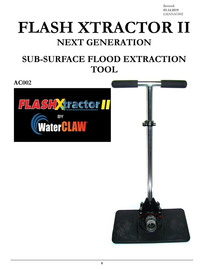 Water Claw Flash Xtractor II AC002 manual