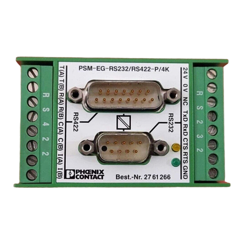 Phoenix Contact PSM-EG-RS232/RS422-P/4K User manual Phoenix Contact PSM-EG-RS232/RS422-P/4K User manual