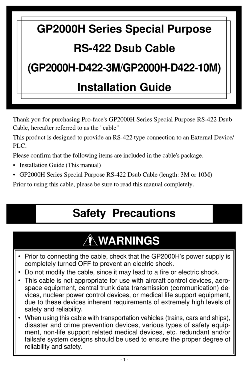 Pro-face GP2000H Series installation guide