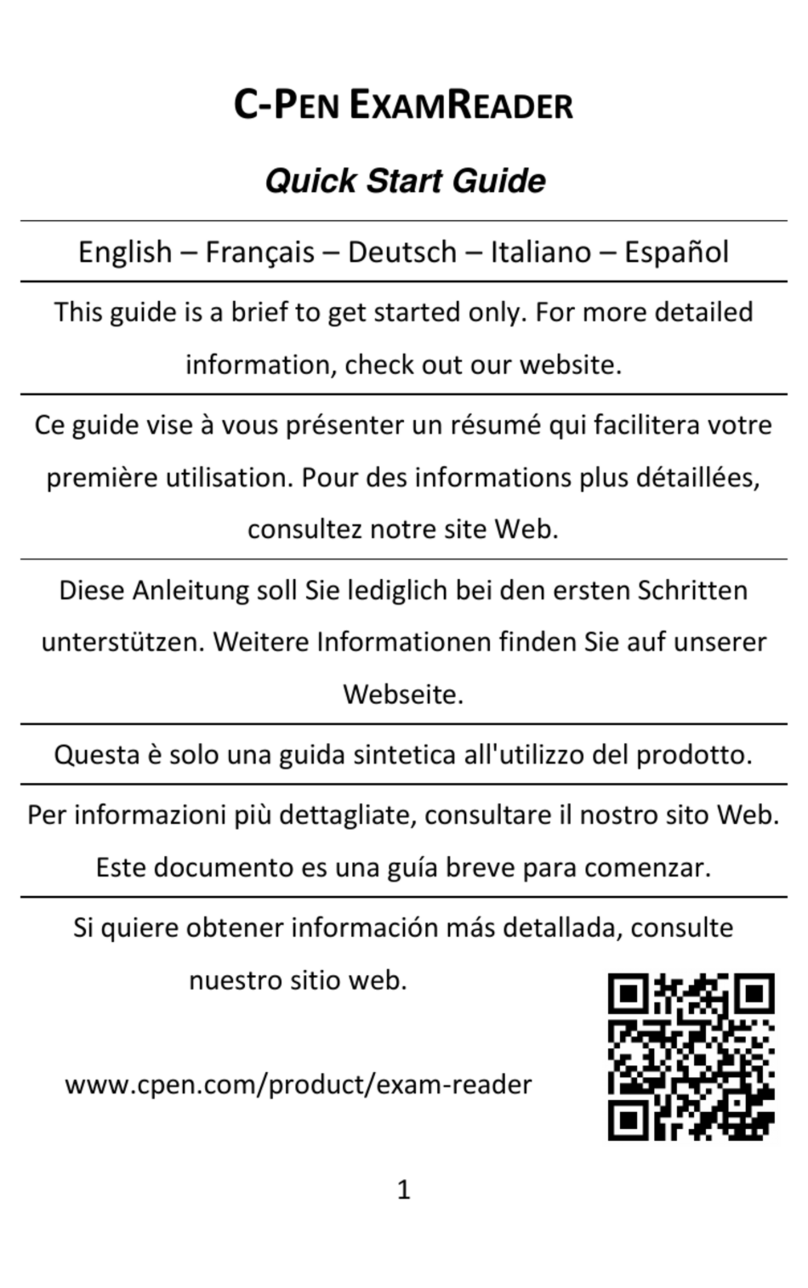 C-Pen EXAMREADER quick start guide