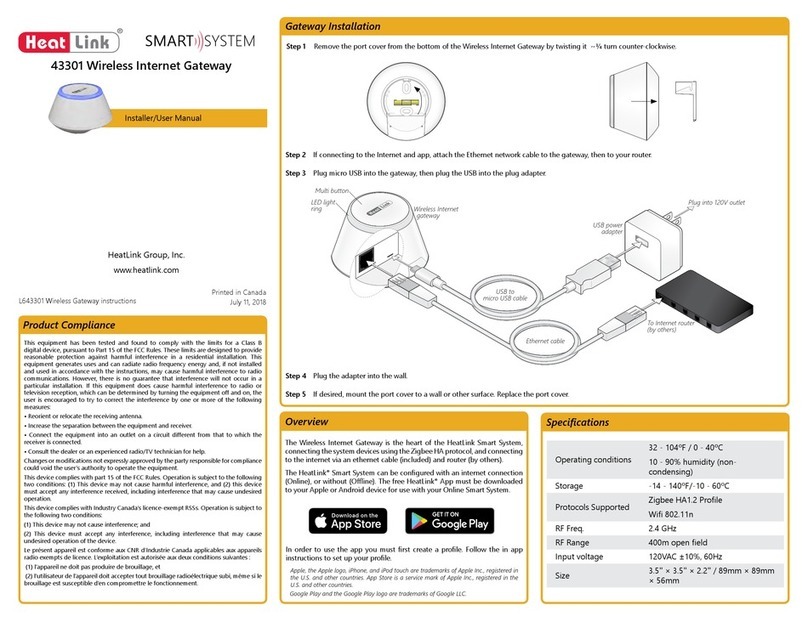 HeatLink Smart System 43301 Installer's/user's manual