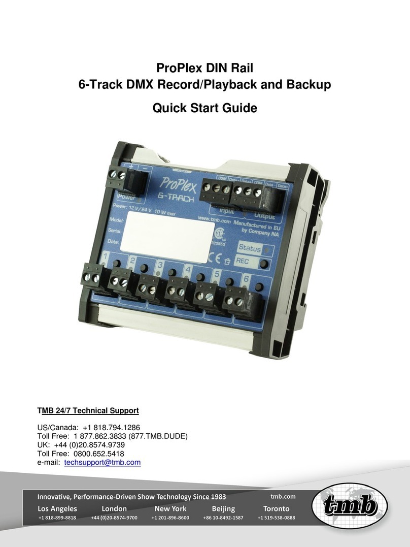 TMB ProPlex 6-Track quick start guide