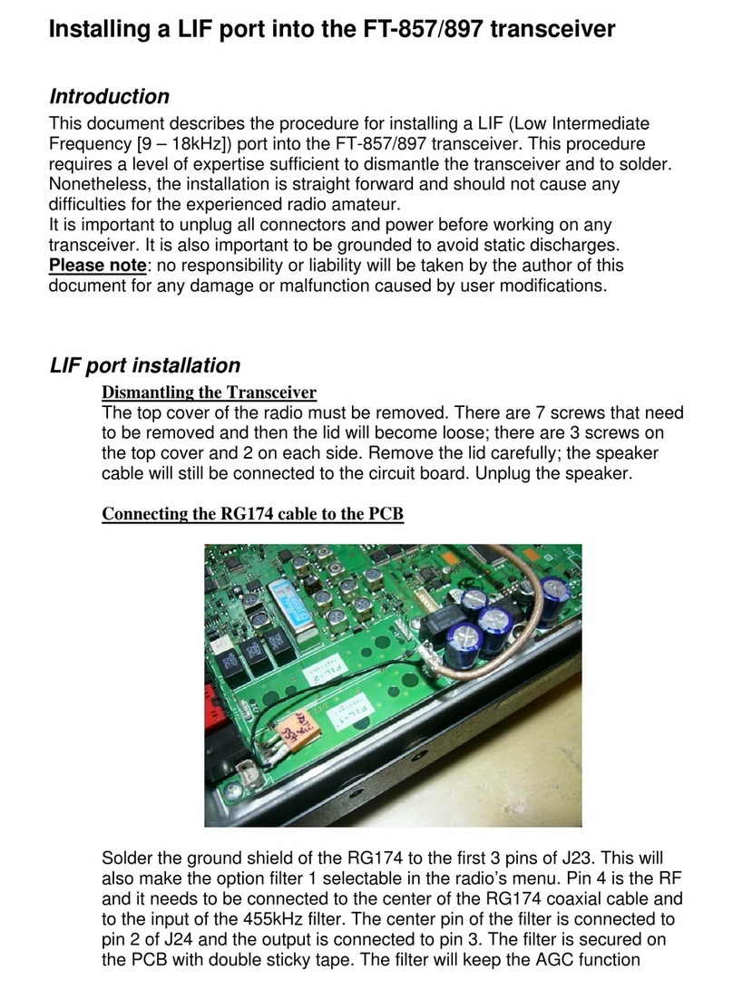 Yaesu FT-857 series User manual