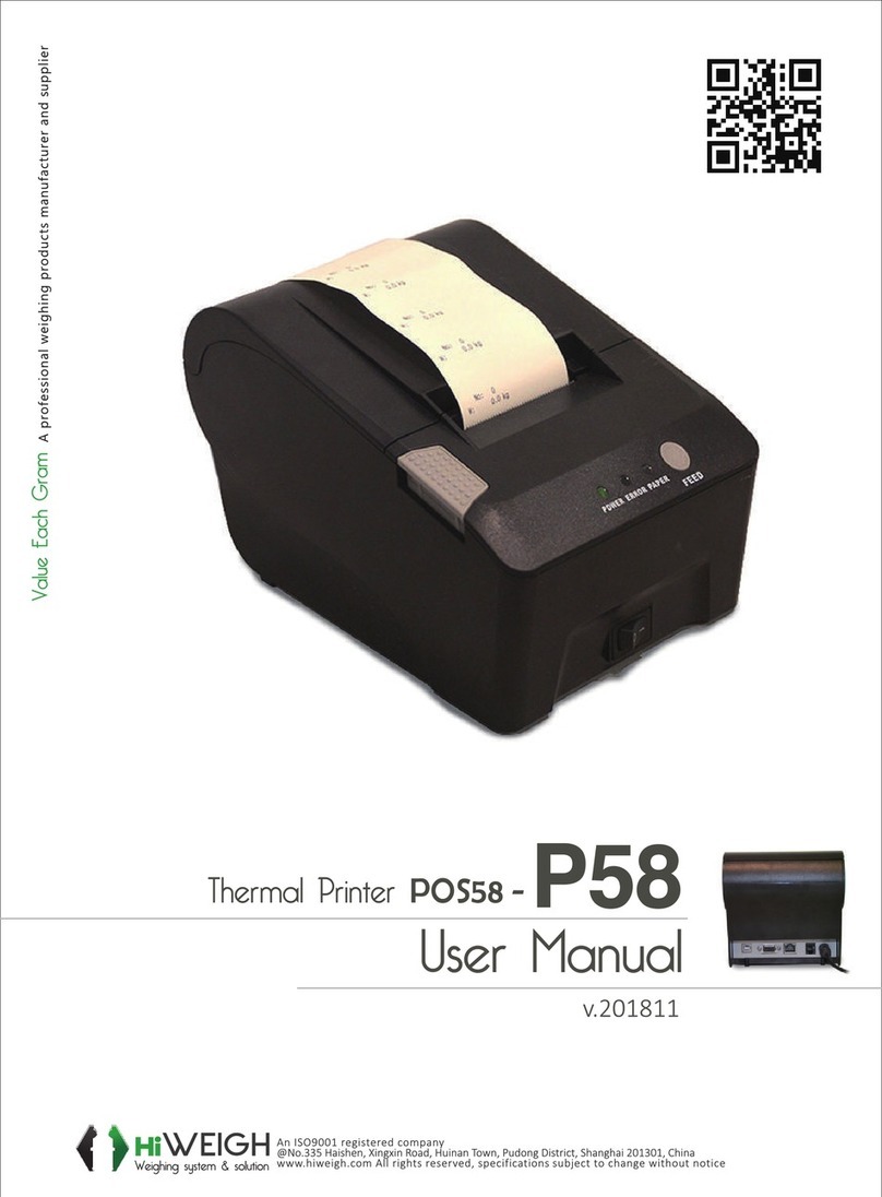 HiWeigh POS58 User manual