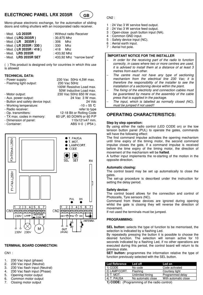 Seav LRX 2035R manual