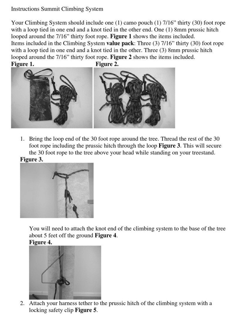 Summit Treestands Climbing System instructions