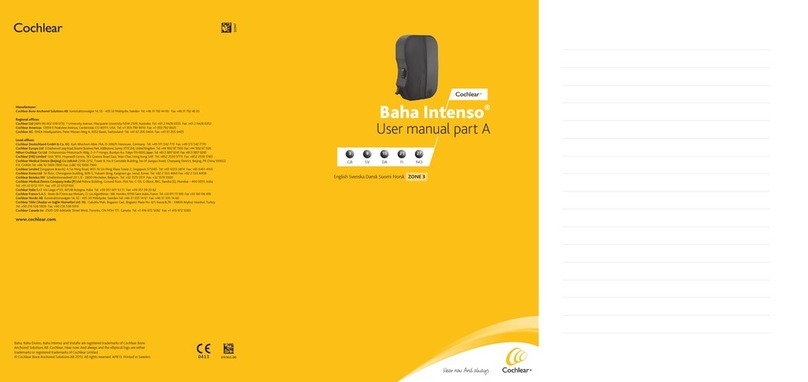 Cochlear Baha Intenso user manual