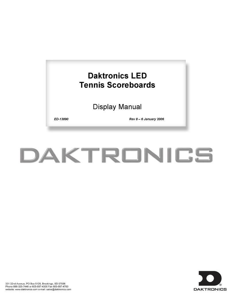 Daktronics TN-2011 DISPLAY MANUAL Daktronics TN-2011 DISPLAY MANUAL