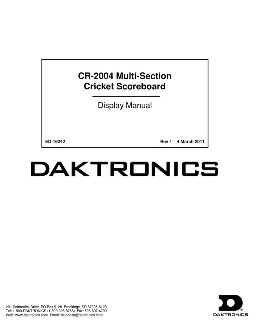 Daktronics CR-2004 DISPLAY MANUAL