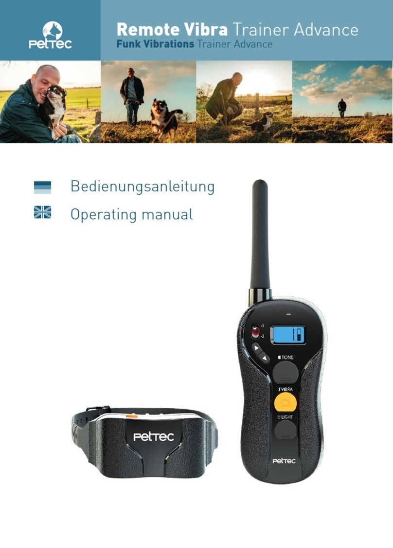 Pettec Remote Vibra Trainer Advance operating manual