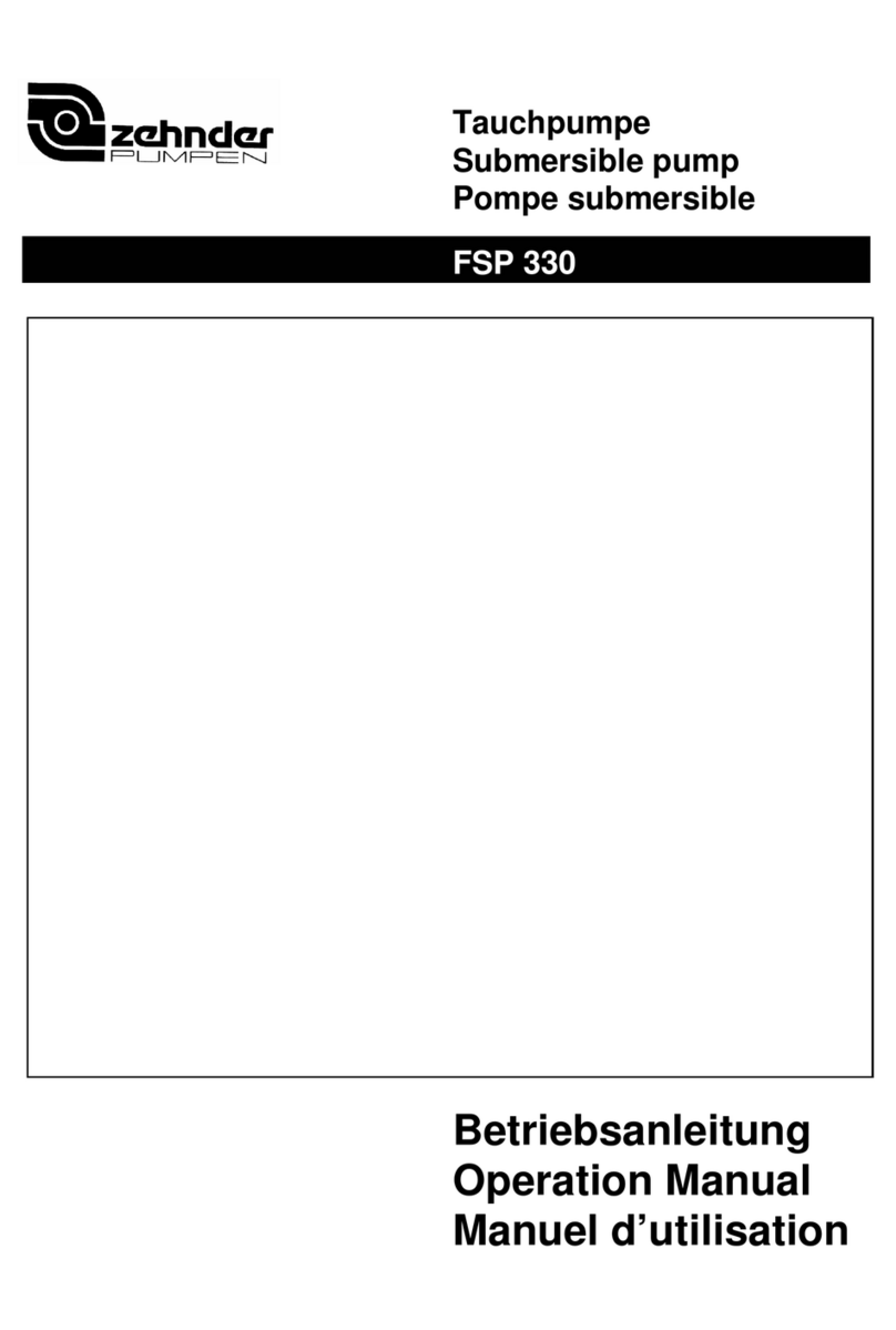 Zehnder Pumpen FSP 330 Operation manual