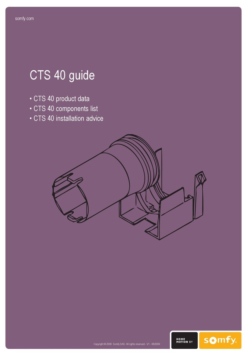 SOMFY CTS 40 User manual