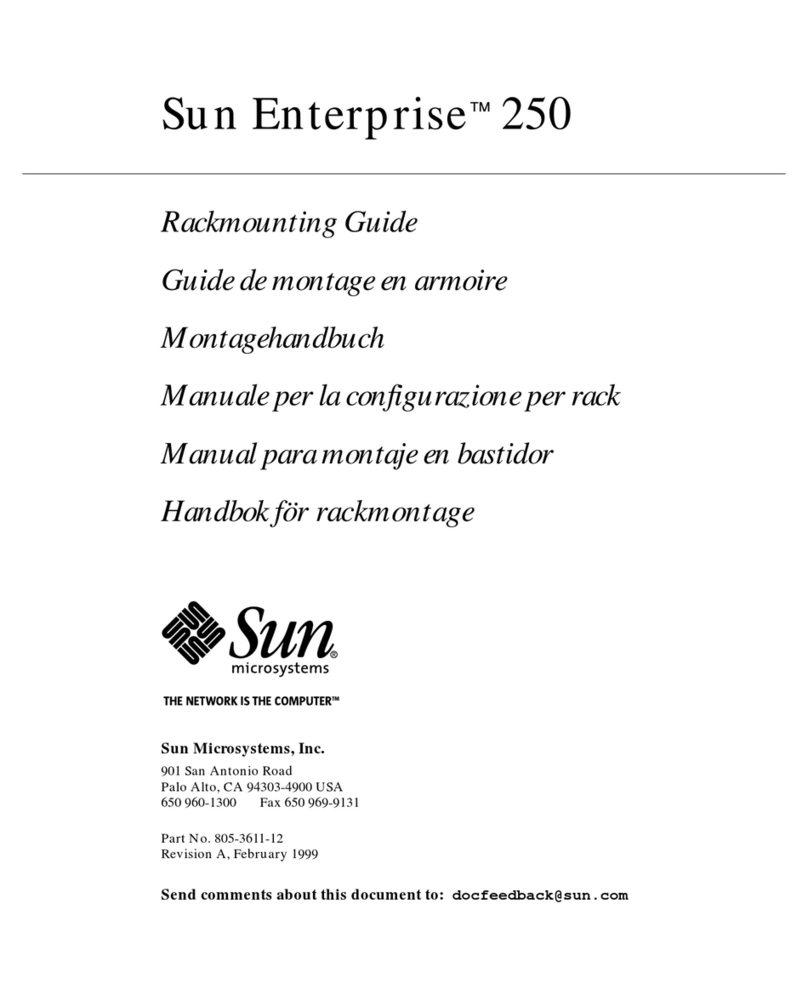 Sun Microsystems Enterprise 250 Rack Mounting Guide Sun Microsystems Enterprise 250 Rack Mounting Guide