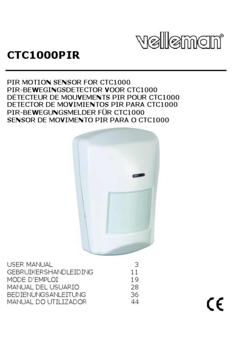 Velleman CTC1000PIR User manual