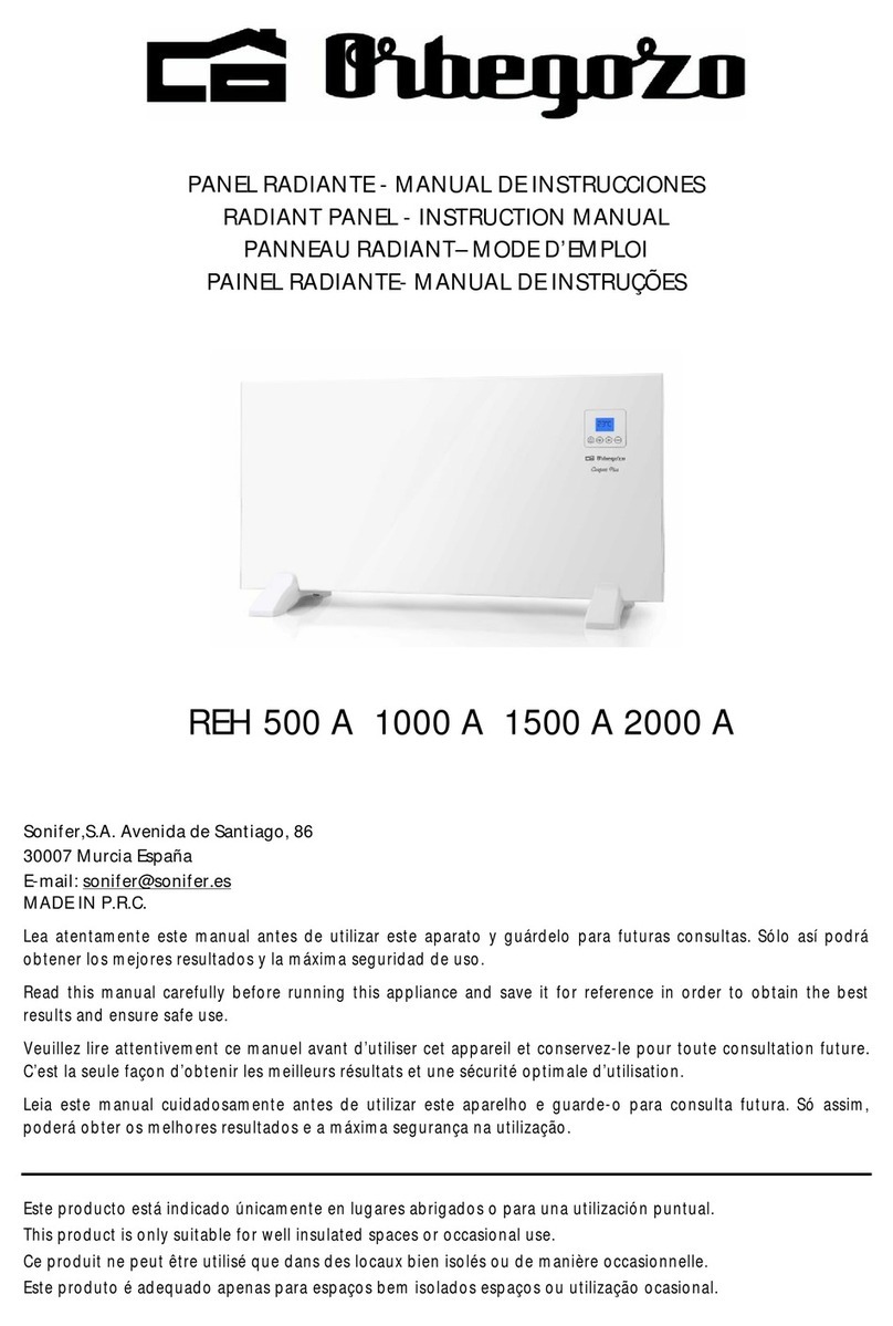 Orbegozo REH 500 A instruction manual