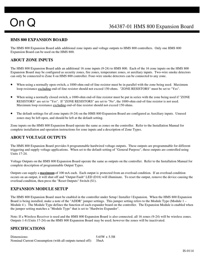 Onq HMS 800 manual